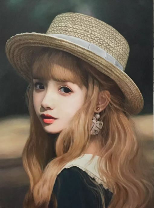 Expert-Level Artist Hand-Painted Portrait Customization Service: Large Art Studio Tailored to Your Specifications