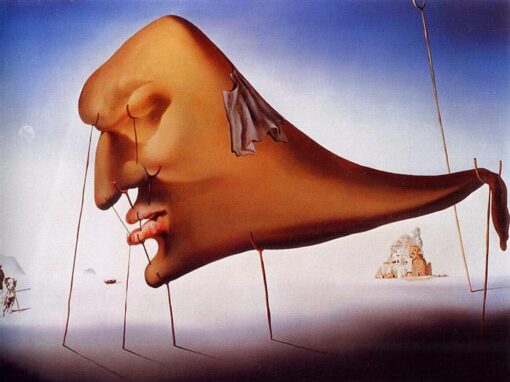 Salvador Dalí 1937 “Sleep” – Surrealism, Dreamlike Tranquility, Custom Canvas Oil Painting
