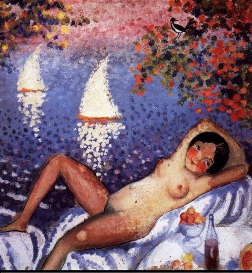 Premium Salvador Dalí “Nude in a Landscape” c.1922-1923 – Handcrafted Oil Painting on Canvas, Surrealist Nude and Nature Scene