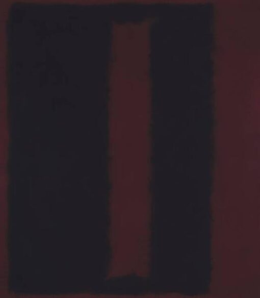 Black on Maroon by Mark Rothko – 1959 Colorful Abstract Expressionism Canvas for Contemporary Spaces