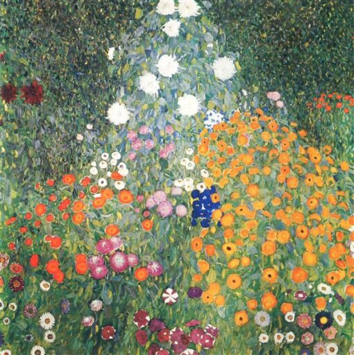 Gustav Klimt ‘Flower Garden’ Canvas Oil Painting – Premium Custom Art, Fine Art for Elegant Home & Office Decor