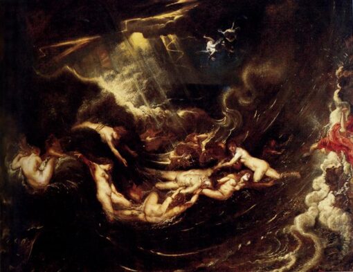 Peter Paul Rubens “Hero and Leander” (c.1604-1605) | Stunning Baroque Mythological Artwork | Premium Canvas Print