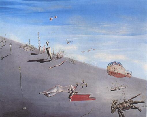 Salvador Dalí “Study for ‘Honey is Sweeter than Blood'” 1926 – Custom Oil Painting on Canvas, Surrealist Symbolic Artwork