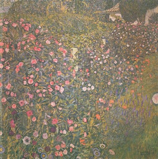 Exclusive Gustav Klimt ‘Italian Horticultural Landscape’ Oil Painting – Luxury Canvas, Limited Edition Fine Art for Sophisticated Interiors