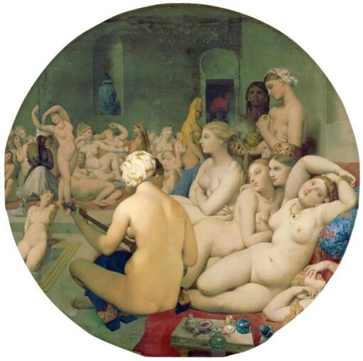 The Turkish Bath by Jean Auguste Dominique Ingres – 1862 Neoclassical Masterpiece Canvas for French Fine Art Decor