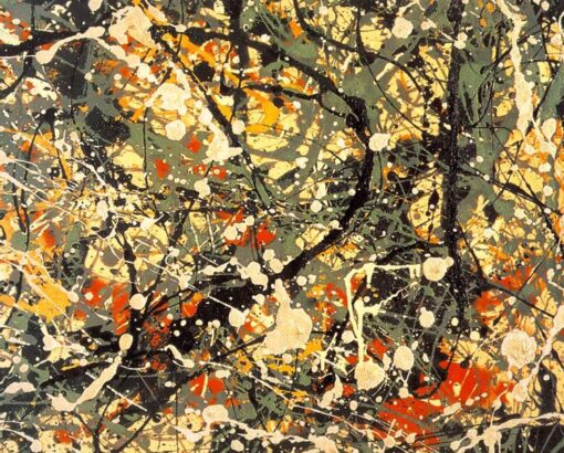 Jackson Pollock Number 8 (Detail) – Exclusive Oil Painting for Bold Abstract Expressionism and Contemporary Art