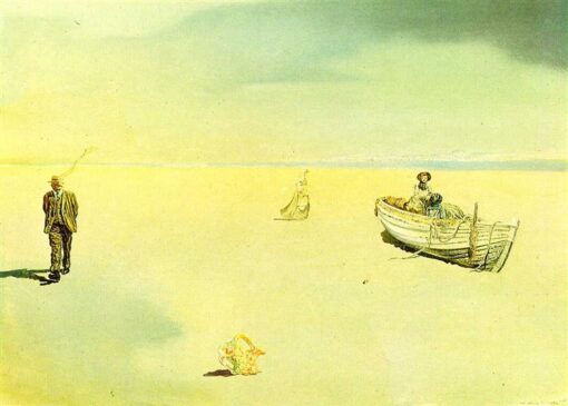 Custom Fine Art Oil Painting of Dalí’s “Paranoiac-Astral Image” 1934 – Luxury Surrealist Canvas Art with Visionary Cosmic Elements and Paranoiac Thought