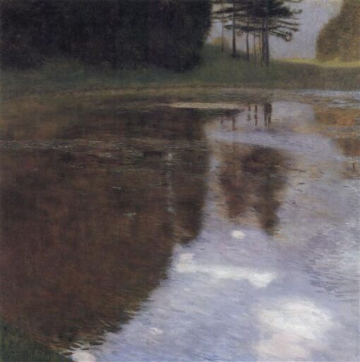 Gustav Klimt ‘Quiet Pond in the Park of Appeal’ Canvas Oil Painting – Premium Custom Art, Fine Art for Elegant Home & Office Decor
