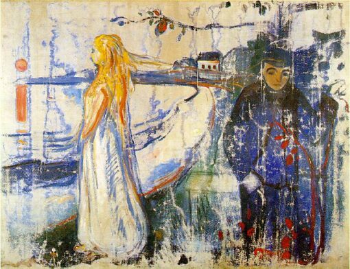 Elegant ‘Separation’ by Edvard Munch – Luxury Oil Painting, Studio-Quality Canvas Art for Stylish Interior Decor