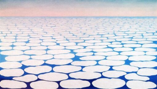 Sky Above Clouds III by Georgia O’Keeffe (1963) – Handcrafted Oil Painting for Contemporary Landscape Art Spaces