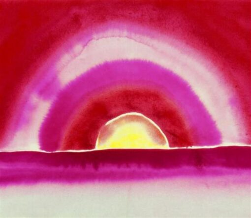 Sunrise by Georgia O’Keeffe (1916) – Luxury Custom Oil Painting for Iconic Abstract Art Collectors