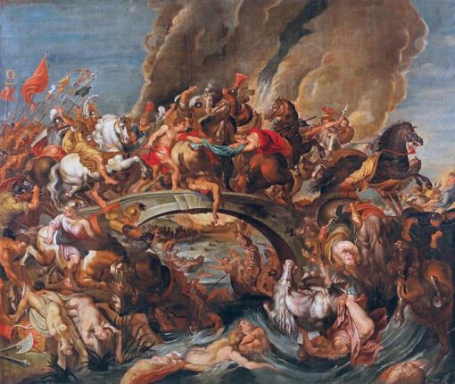 Custom Oil Painting – Battle of the Amazons, Rubens, Baroque Battle Art