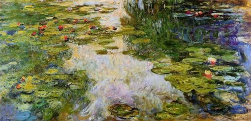 Water Lilies by Claude Monet (1917-1919) – Luxury Custom Oil Painting for Iconic Impressionist Art Collectors
